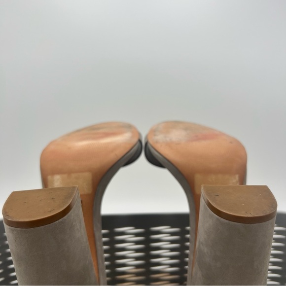 Schutz Enida Suede Heels Grey Mouse Size 10 - Picture 14 of 16